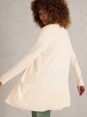 Naravni - White Stuff Tanya Longline pletena jopa - Slika 3 iz 6