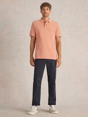 White Stuff Pink 100% Cotton Utility Polo Shirt - Image 1 of 6