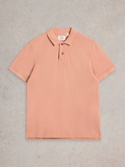 White Stuff Pink 100% Cotton Utility Polo Shirt - Image 5 of 6