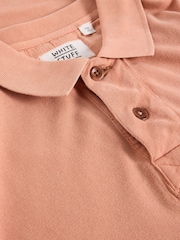 White Stuff Pink 100% Cotton Utility Polo Shirt - Image 6 of 6