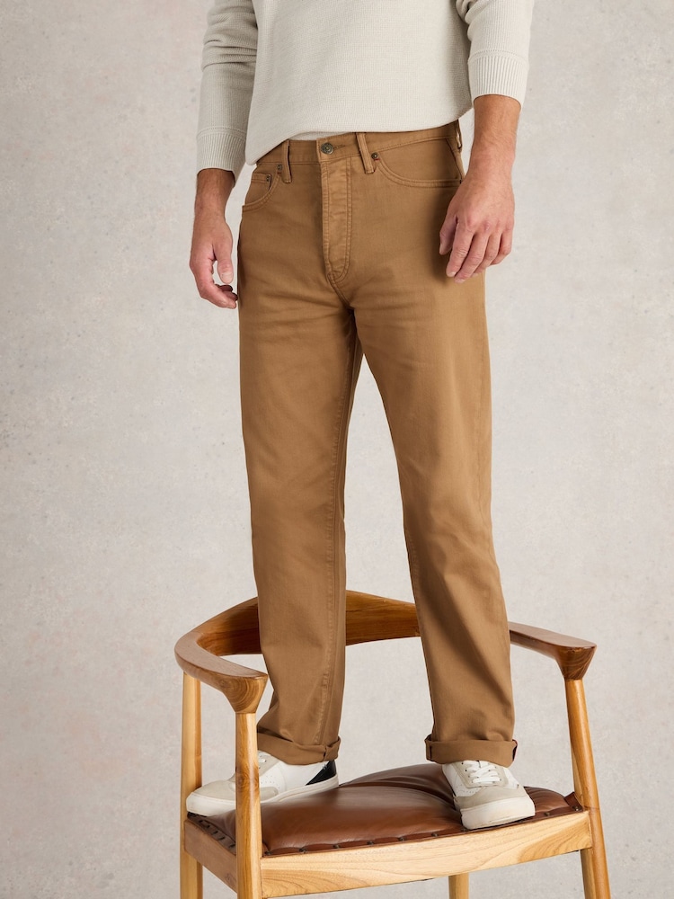White Stuff Brown Eastwood Garment Dye Jeans - Image 1 of 6