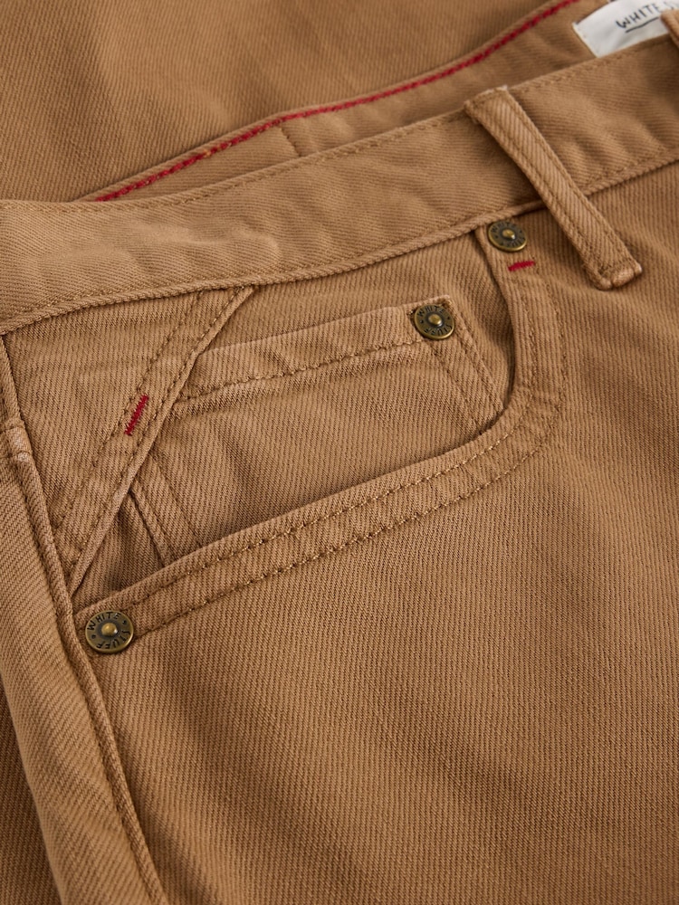 بني - White Stuff Eastwood Garment Dye Jeans - صورة 6 من 6 بني - White Stuff Eastwood Garment Dye Jeans - صورة 6 من 6