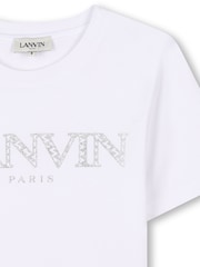 Lanvin White Short Sleeve T-Shirt With Logo - Image 3 of 3
