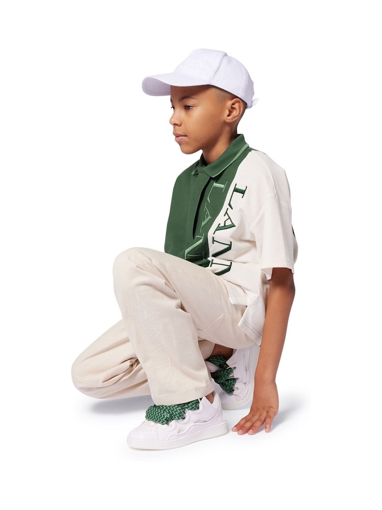 Lanvin Green Short Sleeve Polo Shirt With Logo - Image 4 of 4 Lanvin Green Short Sleeve Polo Shirt With Logo - Image 4 of 4