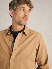 White Stuff Brown Bruton Oxford 100% Organic Cotton Shirt - Image 3 of 6