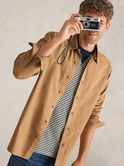 White Stuff Brown Bruton Oxford 100% Organic Cotton Shirt - Image 4 of 6