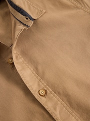 White Stuff Brown Bruton Oxford 100% Organic Cotton Shirt - Image 6 of 6