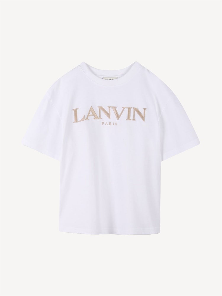 Lanvin White Short Sleeve T-Shirt With Logo - Image 1 of 4 Lanvin White Short Sleeve T-Shirt With Logo - Image 1 of 4