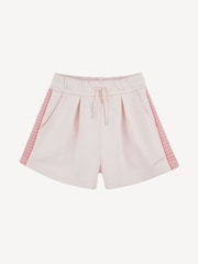 Lanvin Pink Logo Runner Shorts With Tipping Detail - Image 1 of 3