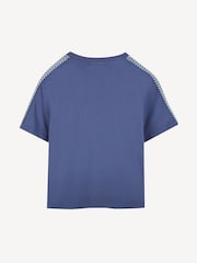 Lanvin Short Sleeve Logo T-Shirt With Tipping Detail - صورة 2 من 2