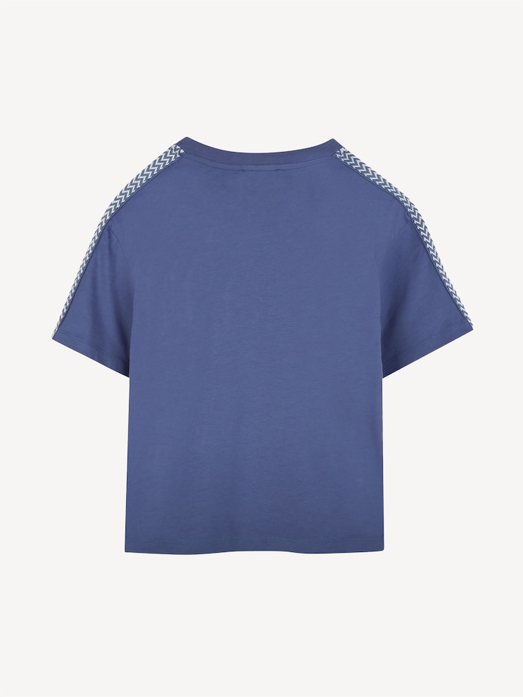 Lanvin Short Sleeve Logo T-Shirt With Tipping Detail - صورة 2 من 2