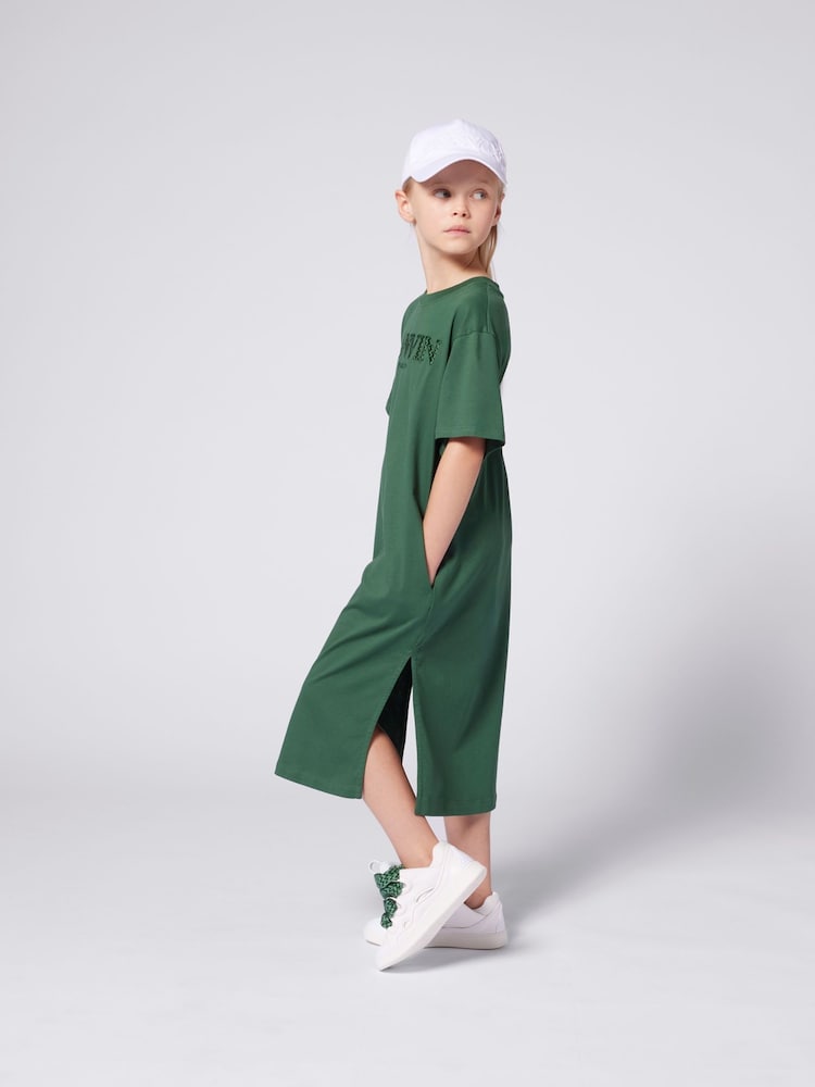 Lanvin Short Sleeve T-Shirt Dress With Logo - صورة 3 من 3 Lanvin Short Sleeve T-Shirt Dress With Logo - صورة 3 من 3