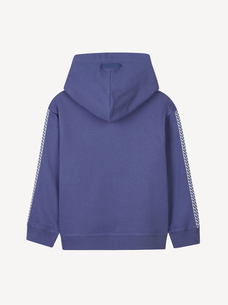 Lanvin Blue Logo Hoodie With Tipping Detail - Image 2 of 3
