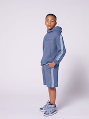 Lanvin Blue Logo Hoodie With Tipping Detail - Image 3 of 3