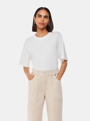 Whistles Nude Petite Tessa Casual Trousers - Image 2 of 5