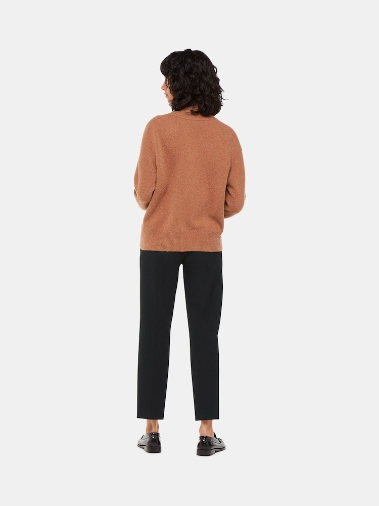 Whistles Black Petite Lily Cigarette Trousers - Image 2 of 5