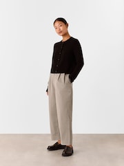 Whistles Nude Petite Bethany Barrel Leg Trousers - Image 1 of 5
