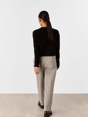 Whistles Nude Petite Bethany Barrel Leg Trousers - Image 2 of 5