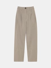 Whistles Nude Petite Bethany Barrel Leg Trousers - Image 5 of 5