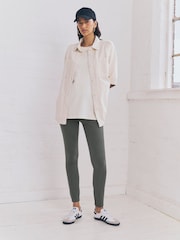Grey Jersey Denim Leggings - Image 1 of 5