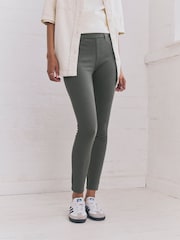 Grey Jersey Denim Leggings - Image 3 of 5