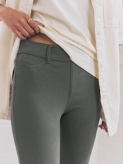 Grey Jersey Denim Leggings - Image 5 of 5