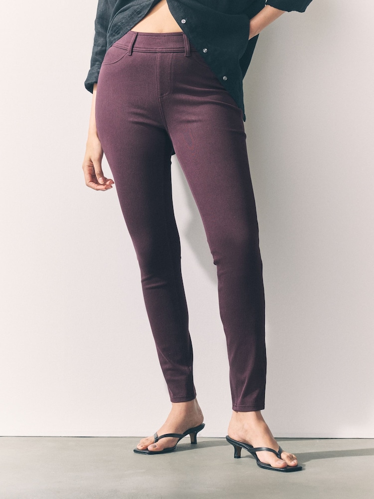 Mauve - Denim-Leggings aus Jersey - Bild 2 von 7