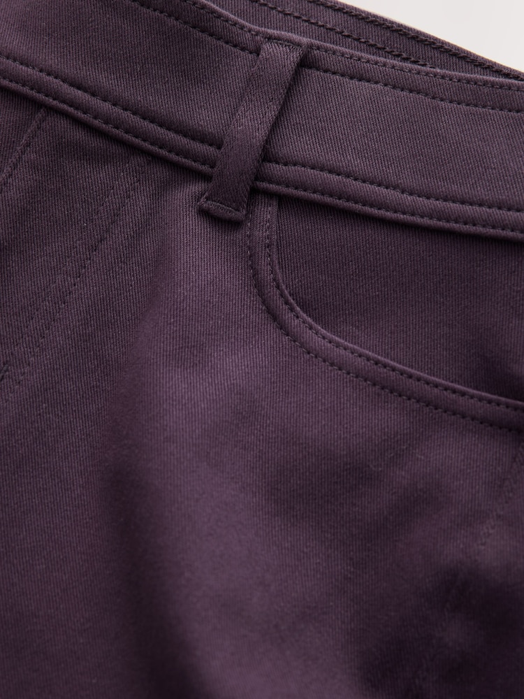 Mauve Jersey Denim Leggings - Image 6 of 7