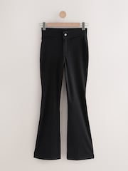 Black Flare Leg Denim Jersey Leggings - Image 1 of 3