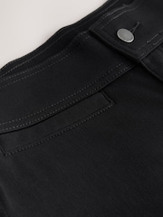 Black Flare Leg Denim Jersey Leggings - Image 2 of 3