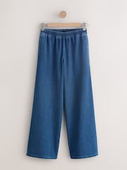 Mittelblau - Denim Jersey Joggers - Bild 6 von 9