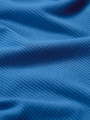 Seasalt Cornwall Blue Hazel Rib Top in Jersey - Image 5 of 5