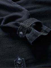Seasalt Cornwall Blue Petite Boscastle Cotton Trench Jacket - Image 5 of 5
