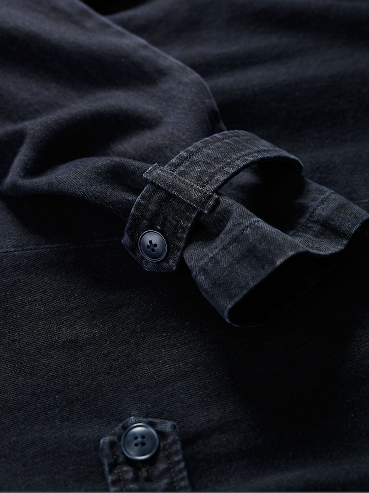 Seasalt Cornwall Blue Petite Boscastle Cotton Trench Jacket - Image 5 of 5