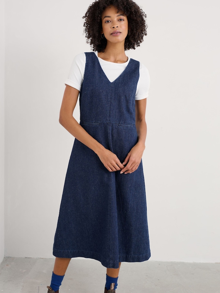 Seasalt Cornwall Blue Audrey Dress - Image 3 of 5