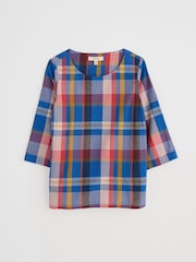Seasalt Cornwall 100% Cotton Riding High Checked Top - Bild 4 von 5