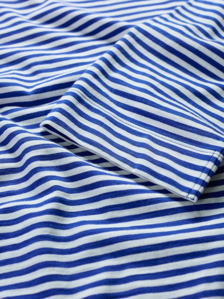 Seasalt Cornwall Blue Tremayne Quay Jersey 100% Cotton Top - Image 5 of 5