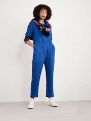 Seasalt Cornwall Blue Clear Water Jumpsuit - Image 3 of 5