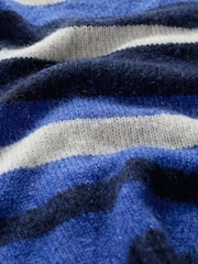 Seasalt Cornwall Blue Painter Striped Button Down Vest - Image 6 of 6