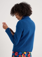 Seasalt Cornwall Blue Cloud Chasing Roll Neck Jumper - Image 4 of 7