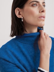Seasalt Cornwall Blue Cloud Chasing Roll Neck Jumper - Image 5 of 7