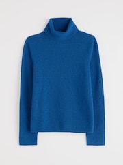 Seasalt Cornwall Blue Cloud Chasing Roll Neck Jumper - Image 6 of 7