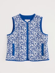 Seasalt Cornwall Blue Samson Hill Cotton Gilet - Image 5 of 6