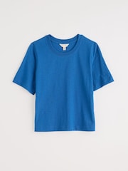 Seasalt Cornwall Blue Copseland Striped 100% Cotton T-Shirt - Image 4 of 5