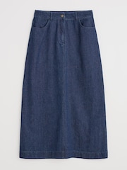 Seasalt Cornwall Cherry, Strawberry Tree Midi Denim Skirt - Imagen 6 de 6