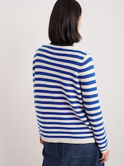 Seasalt Cornwall Blue Makers 100% Cotton Jumper - Image 2 of 5