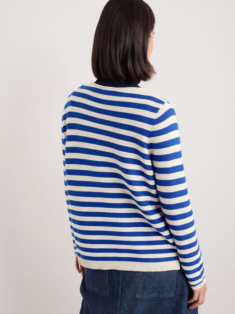 Seasalt Cornwall Blue Makers 100% Cotton Jumper - Image 2 of 5