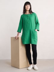 Seasalt Cornwall Green Lighthouse Rock 3/4 Sleeve Tunic - Image 3 of 5