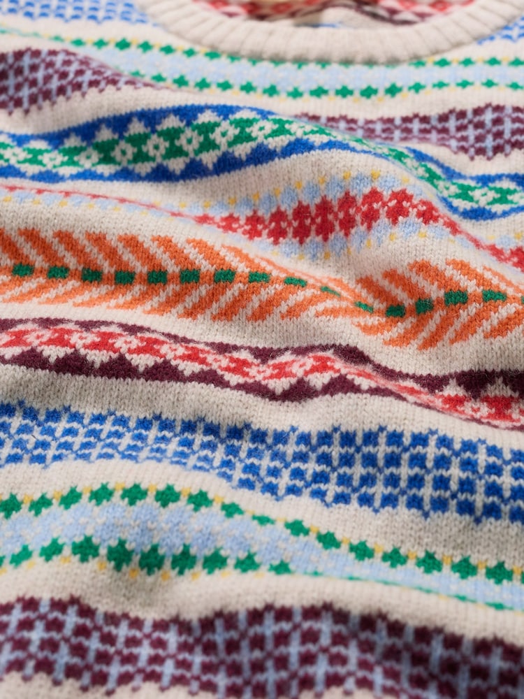 Camiseta sin mangas de punto de grecas alpinas de varios colores Percella Cove de Seasalt Cornwall - Imagen 5 de 5
