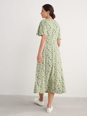 Seasalt Cornwall Green Chateaux Half Sleeve Maxi Dress - Image 2 of 5
